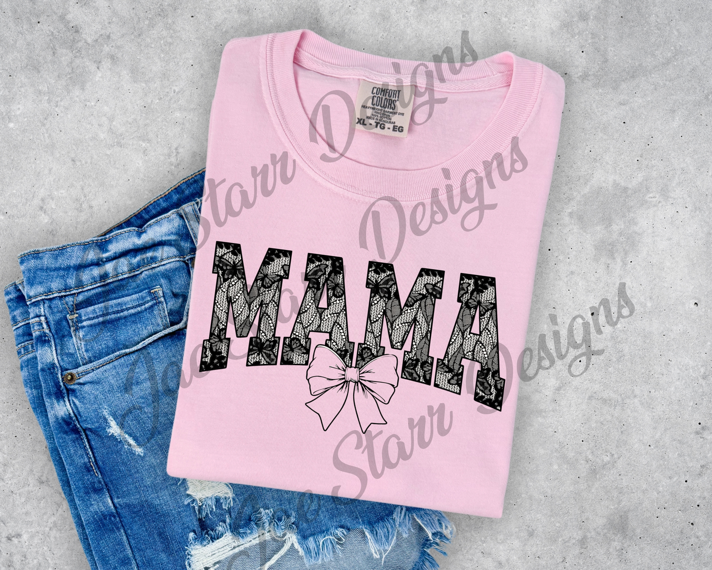 Black Mama Lace Bow