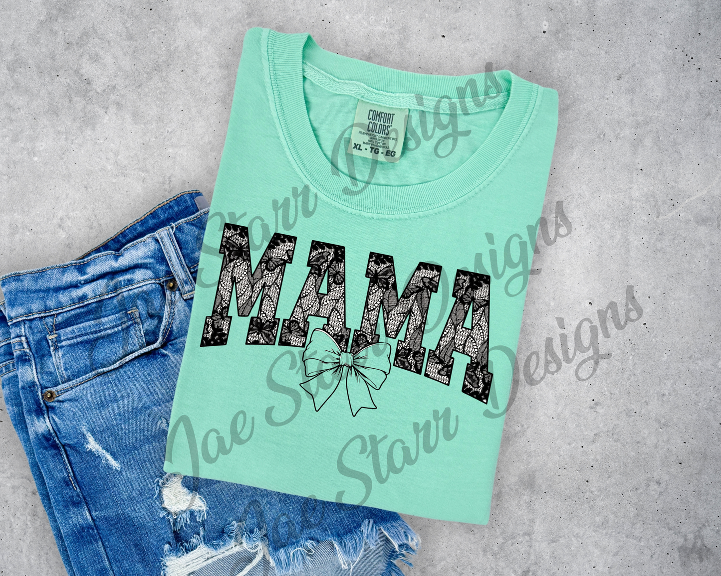 Black Mama Lace Bow