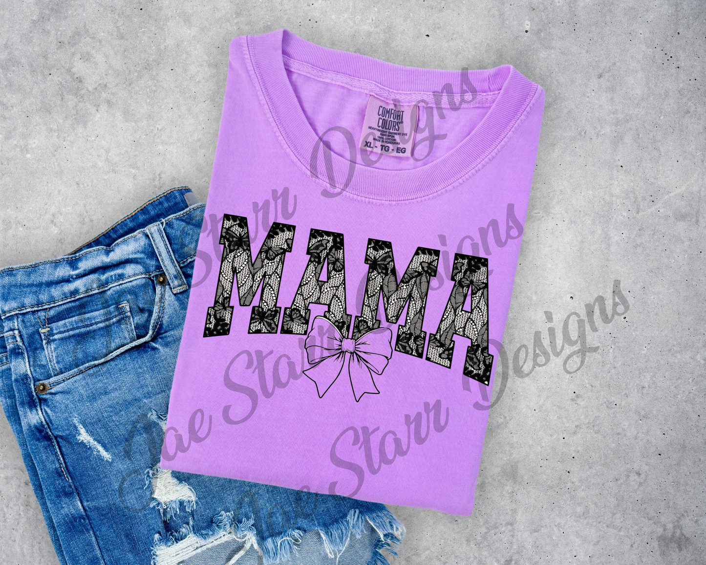 Black Mama Lace Bow