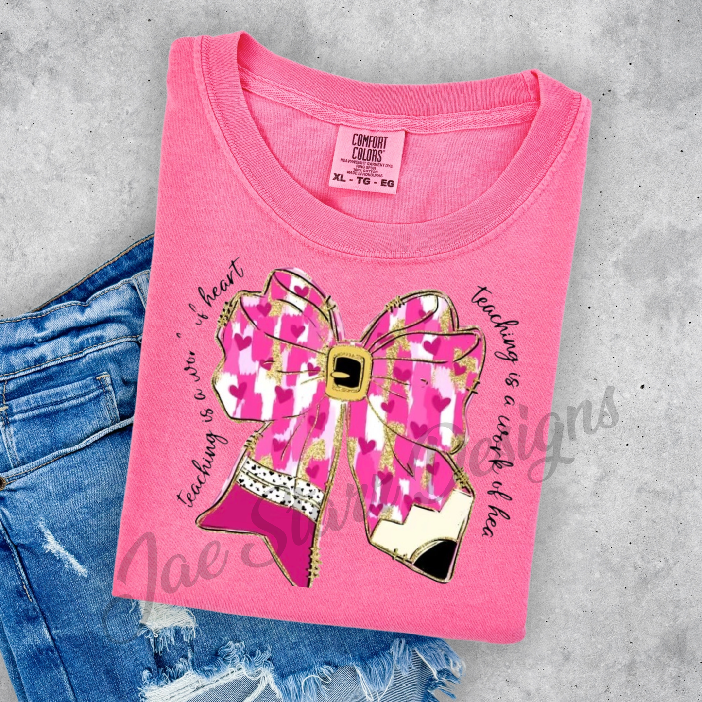 🎀 Work of Heart Teacher Tee