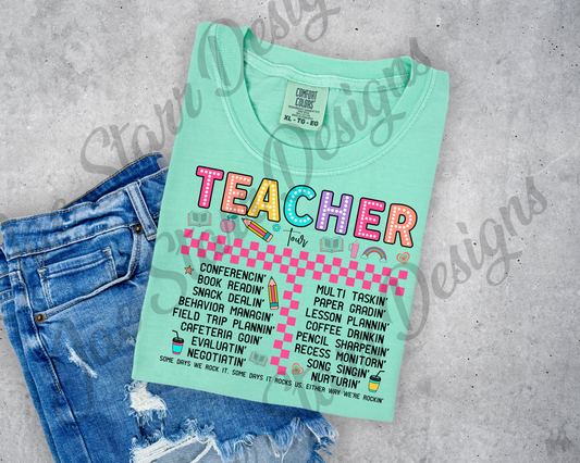 Teacher Tour Shirt